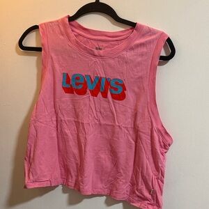 Levi's Pink Graphic Muscle Tee